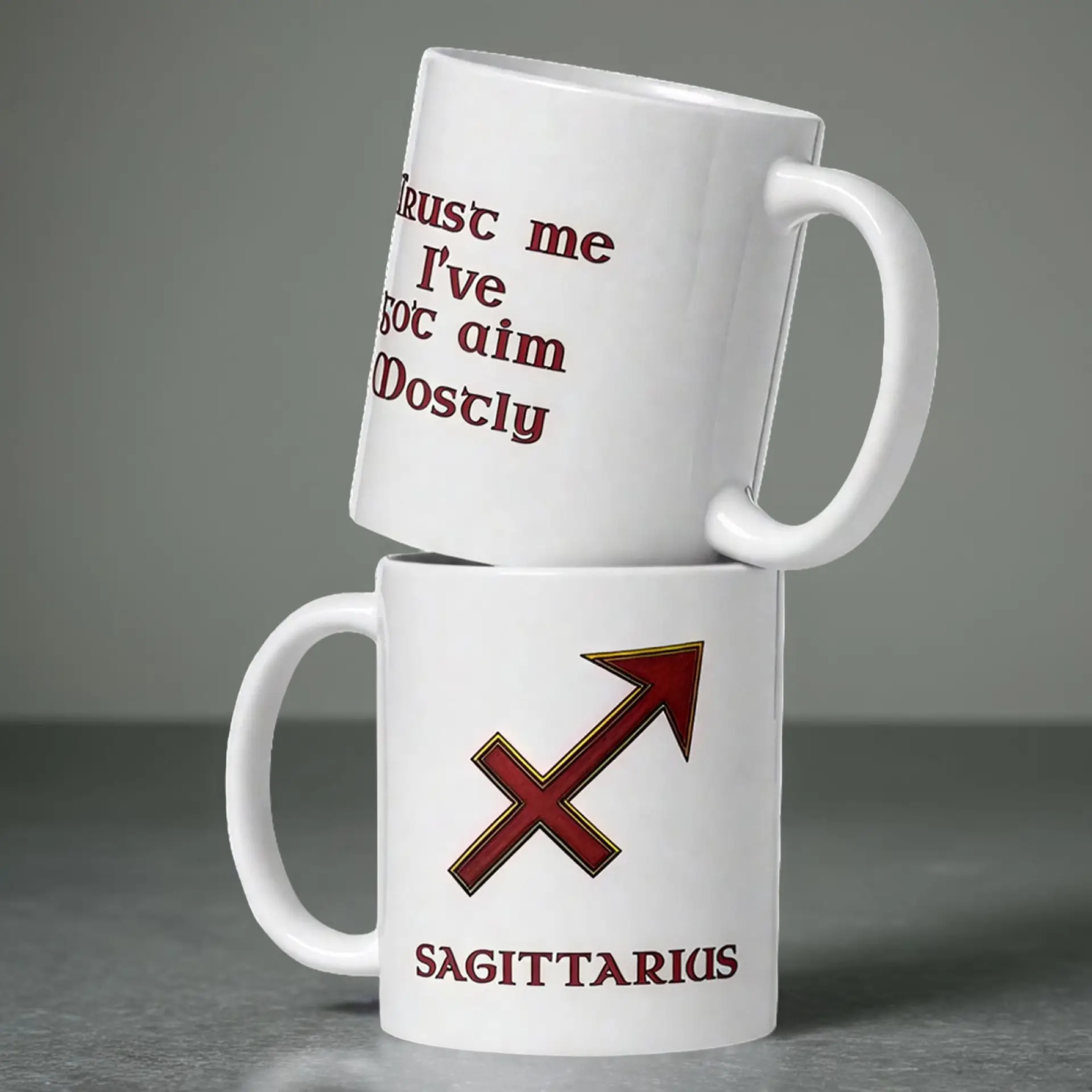 Sagittarius Zodiac 11oz ceramic coffee mug white double