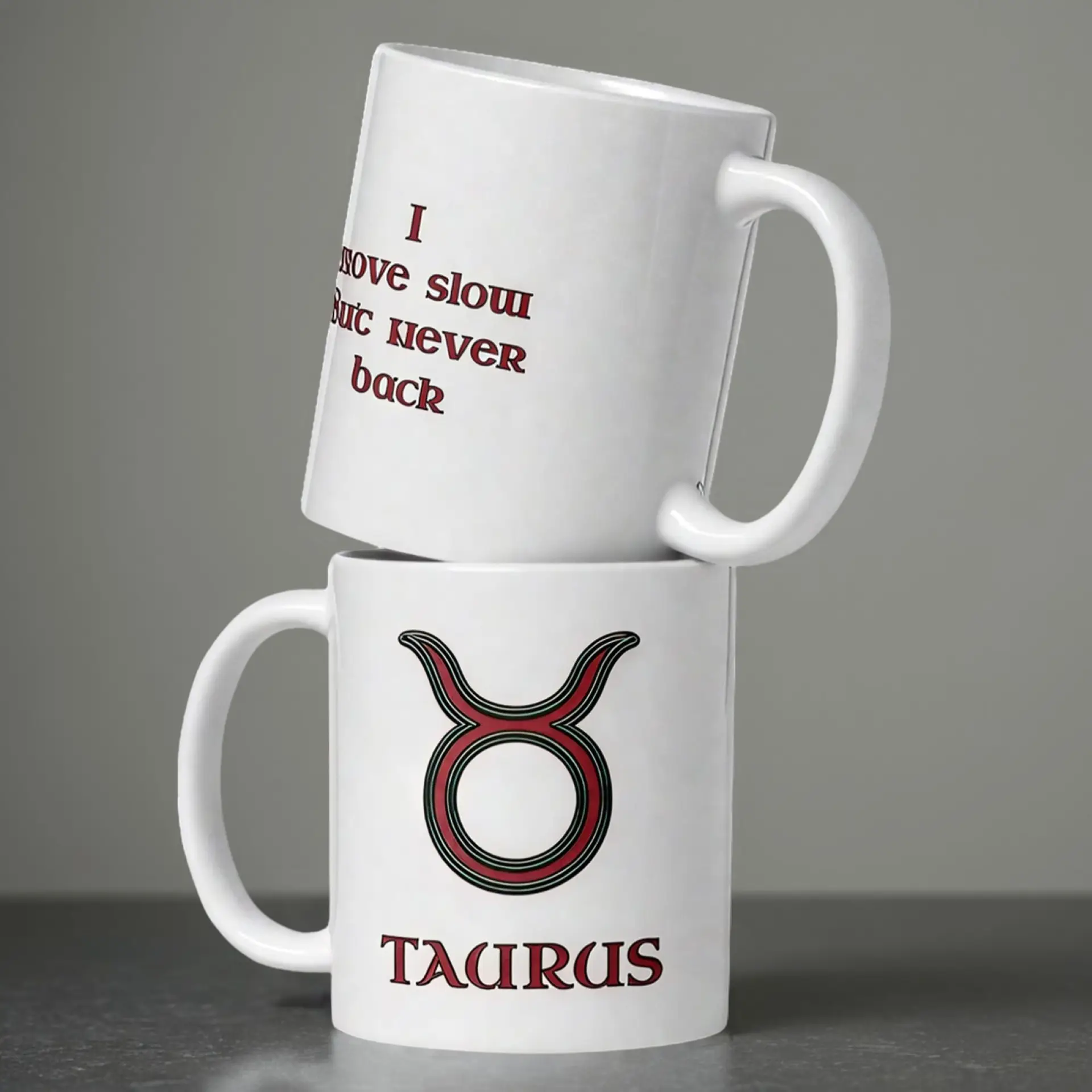 Taurus Zodiac 11oz ceramic coffee mug white double