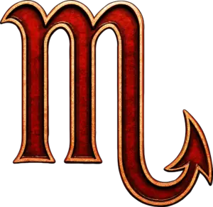 Scorpio. Glyph