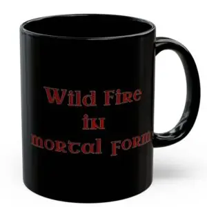 Aries Zodiac 11oz ceramic coffee mug black back
