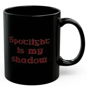 Leo Zodiac 11oz ceramic coffee mug black back