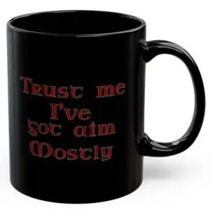 Sagittarius Zodiac 11oz ceramic coffee mug black back
