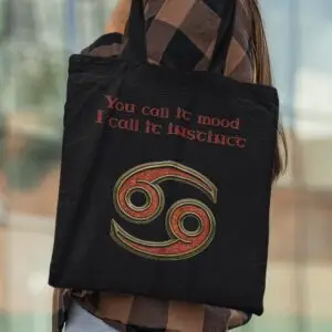 Cancer Zodiac Tote Bag black