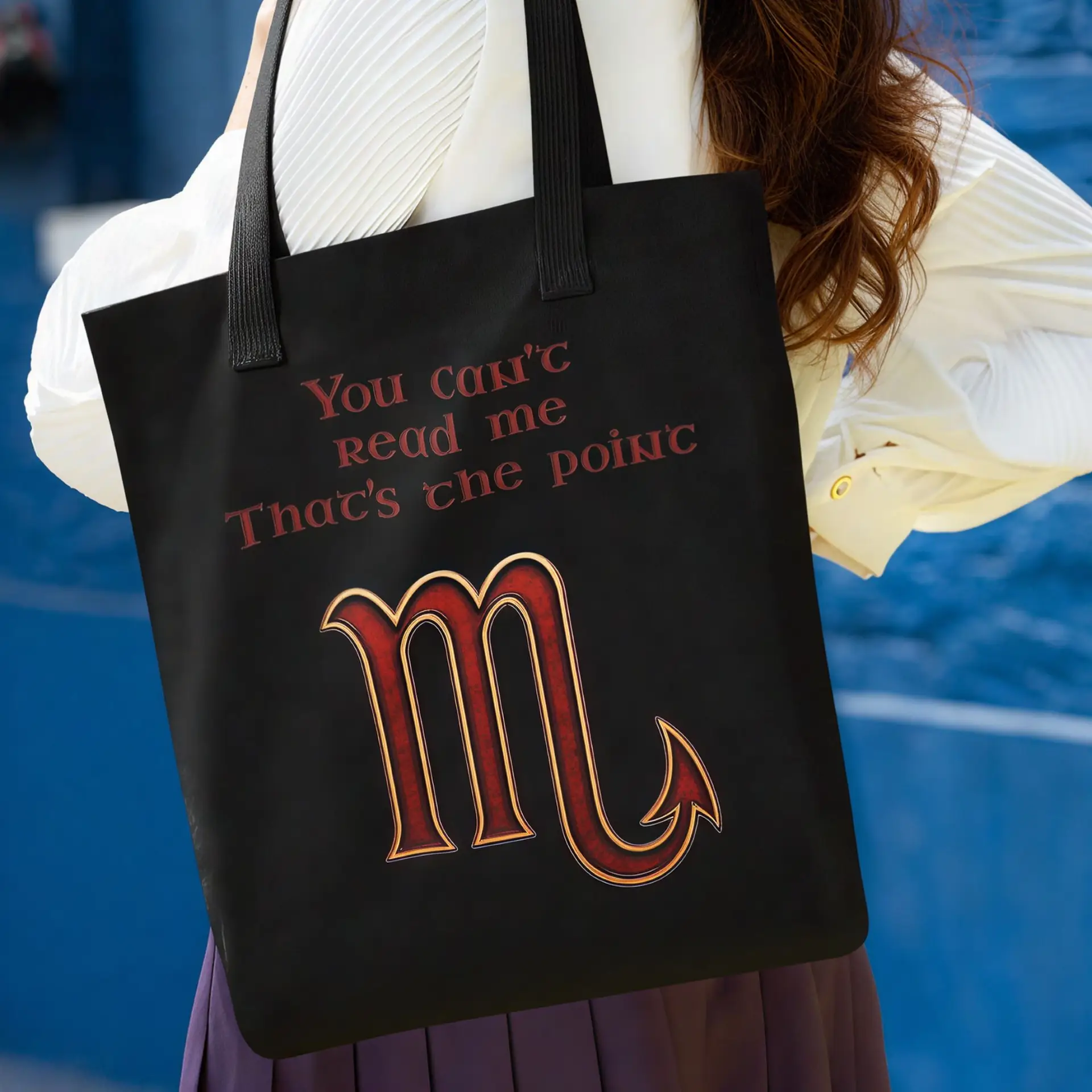 Scorpio Astrology Tote Bag black