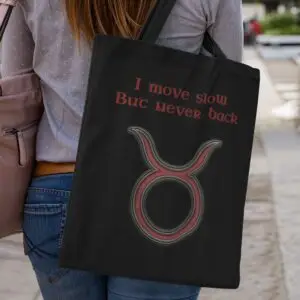 Taurus Astrology Tote Bag black