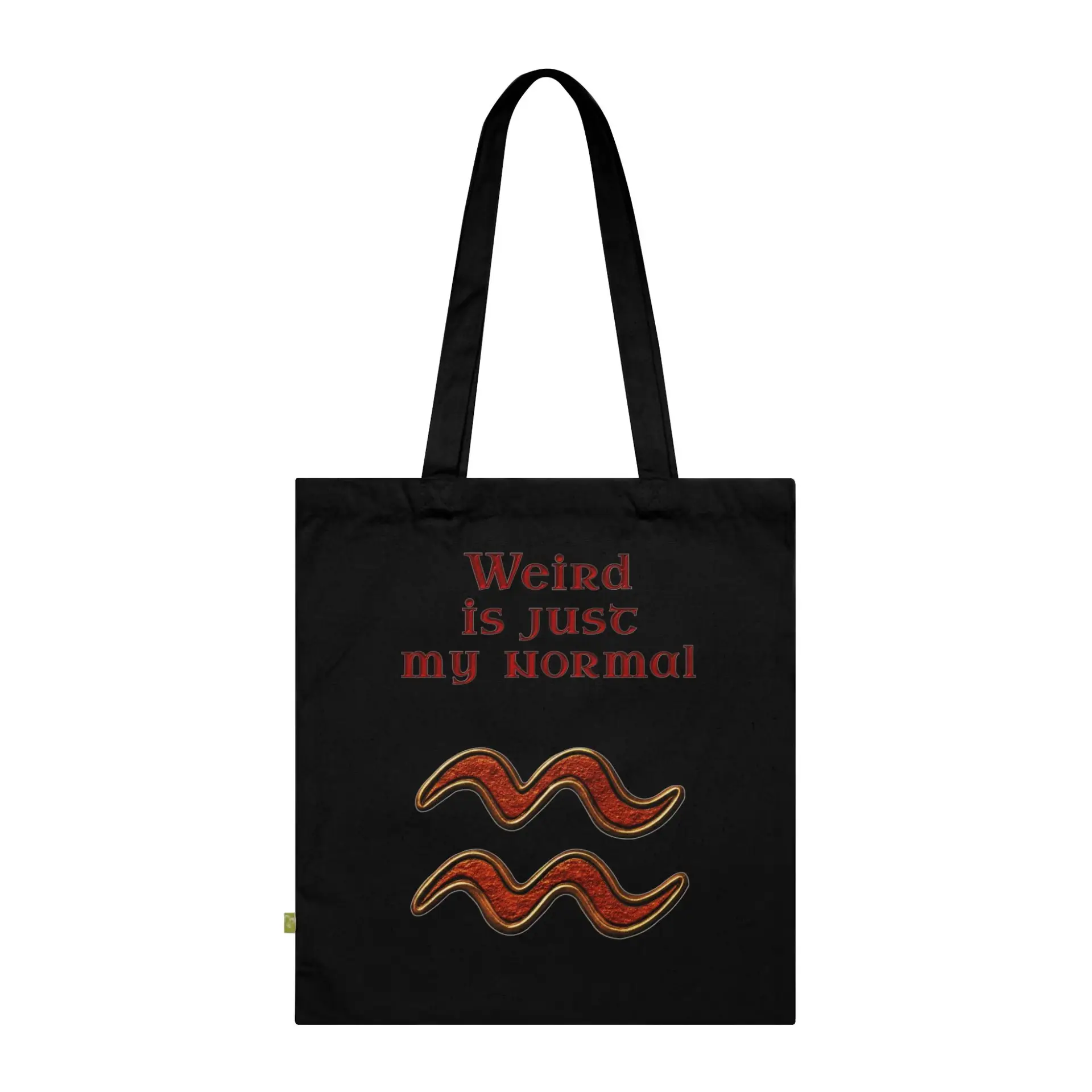 Aquarius Horoscope Tote Bag black