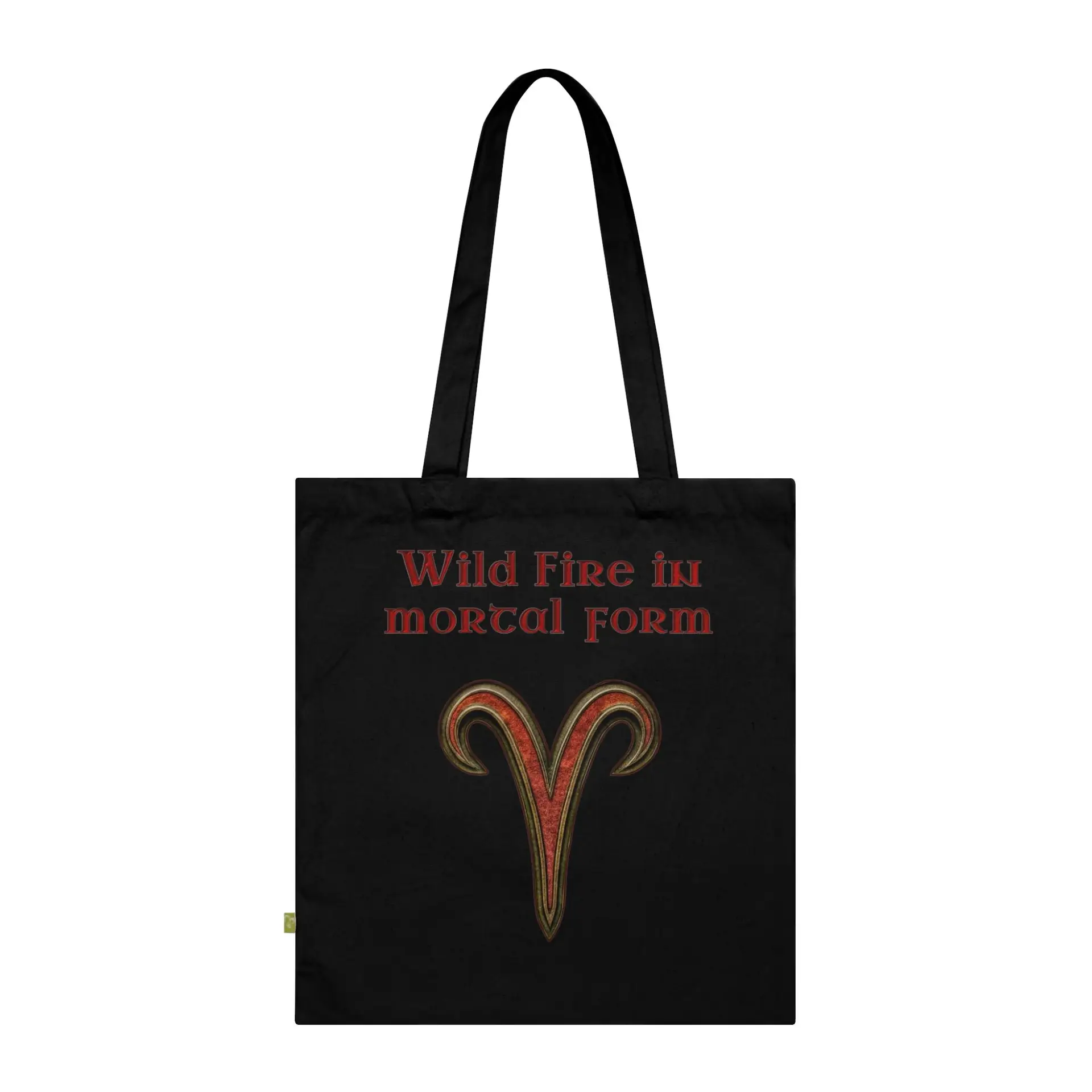 Aries Horoscope Tote Bag black